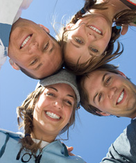 stock photo of adult couple with braces