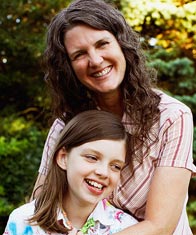 stock photo of mom and daughter